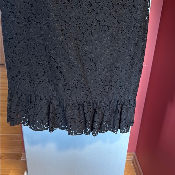 Talula Black lace Ruffled Sheath Mini Dress - Picture 3 of 5